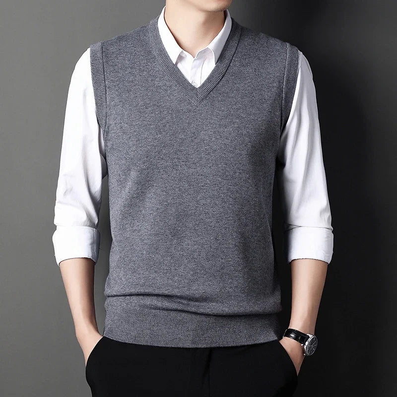 V-neck Knit Vest