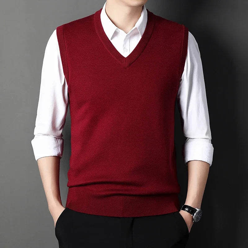 V-neck Knit Vest