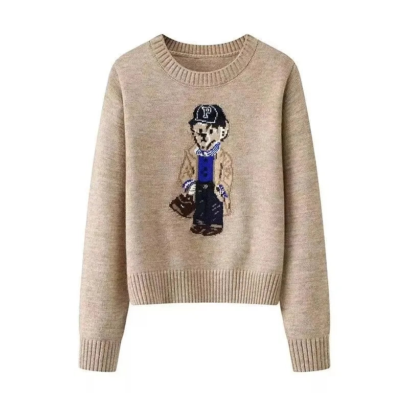 Crochet Bear Knit Sweater