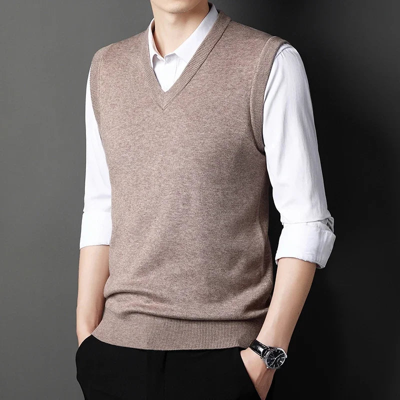 V-neck Knit Vest