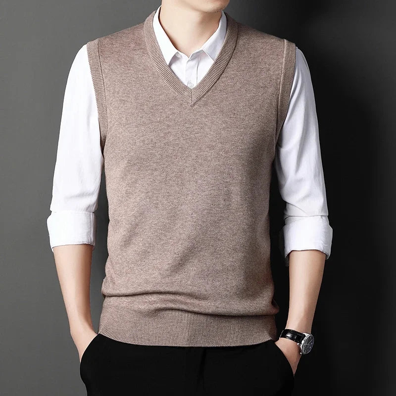 V-neck Knit Vest