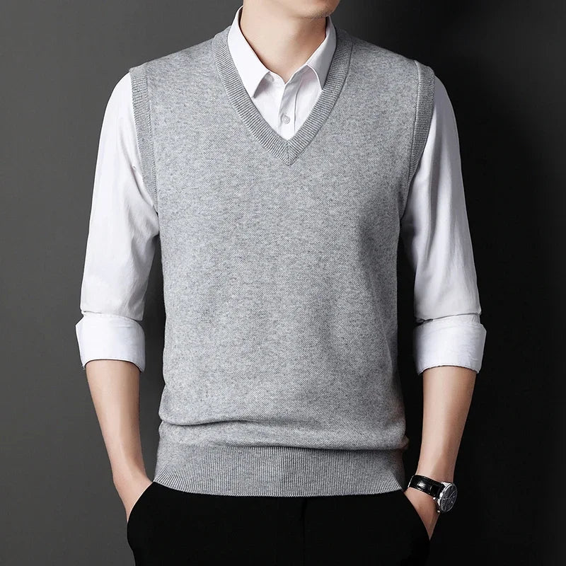 V-neck Knit Vest