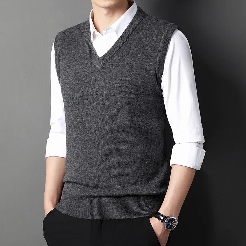 V-neck Knit Vest