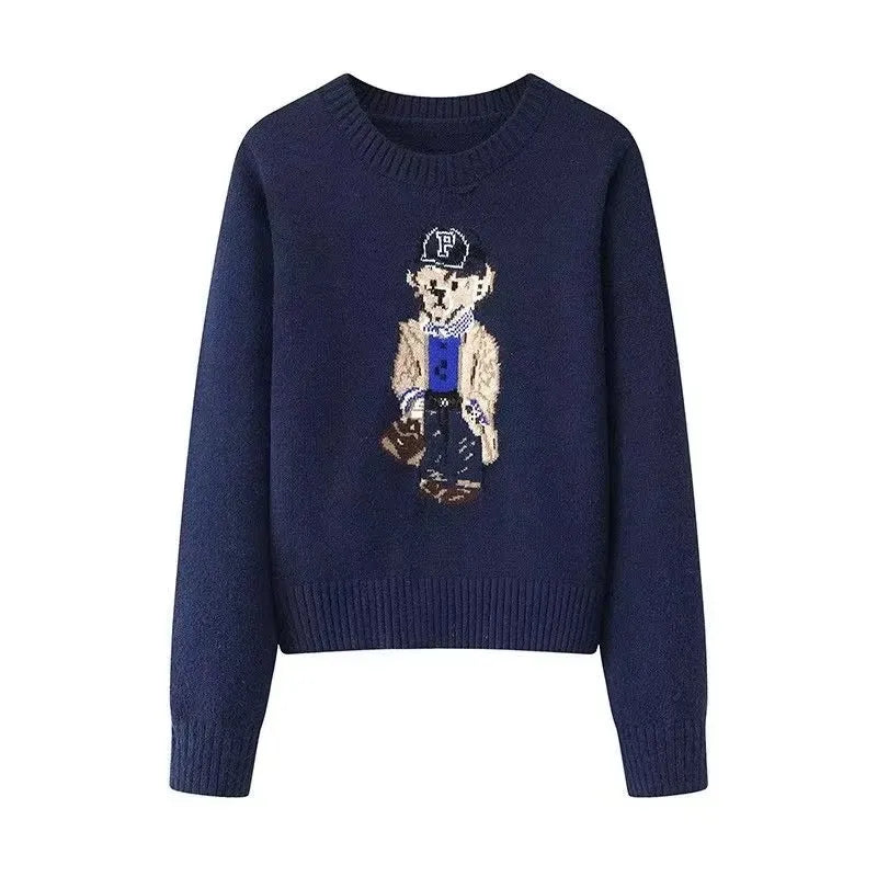 Crochet Bear Knit Sweater