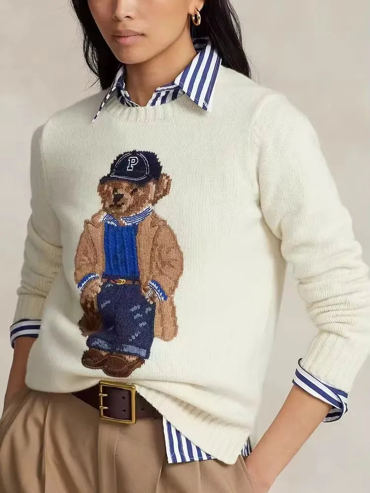 Crochet Bear Knit Sweater