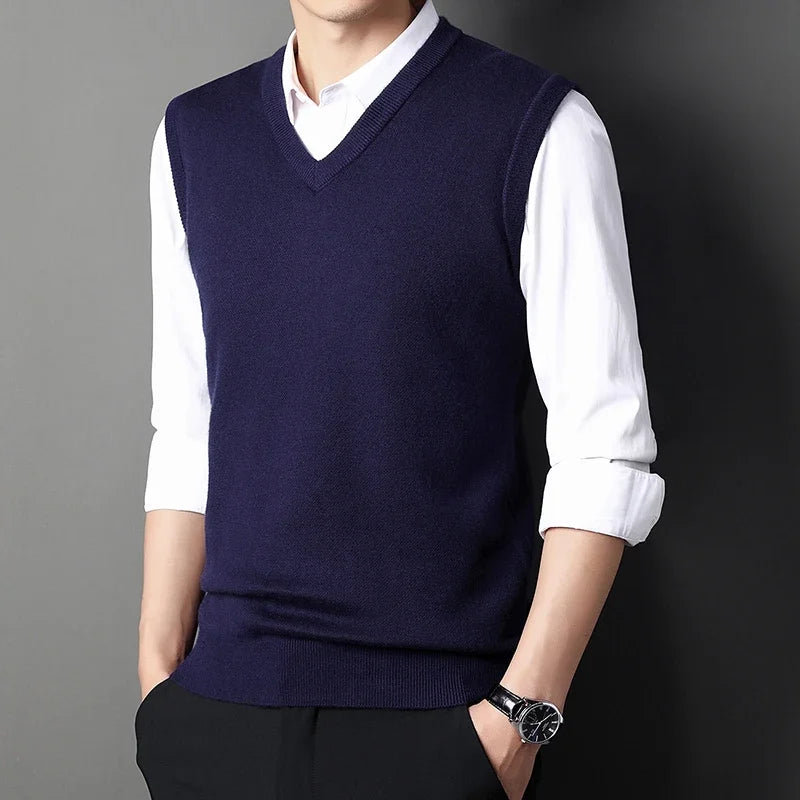 V-neck Knit Vest