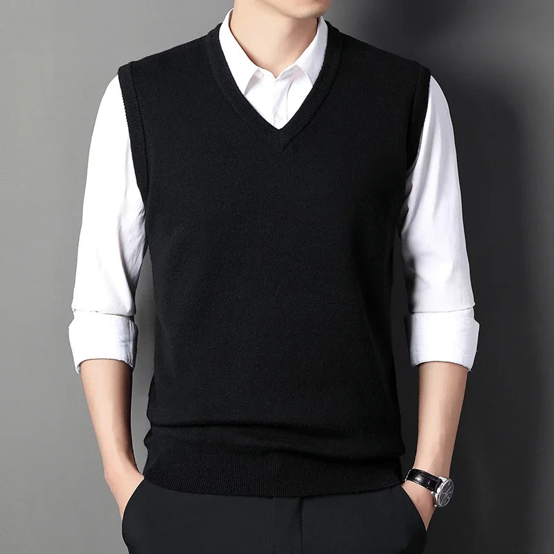 V-neck Knit Vest