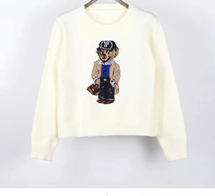 Crochet Bear Knit Sweater