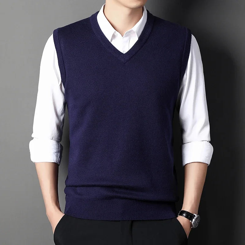 V-neck Knit Vest