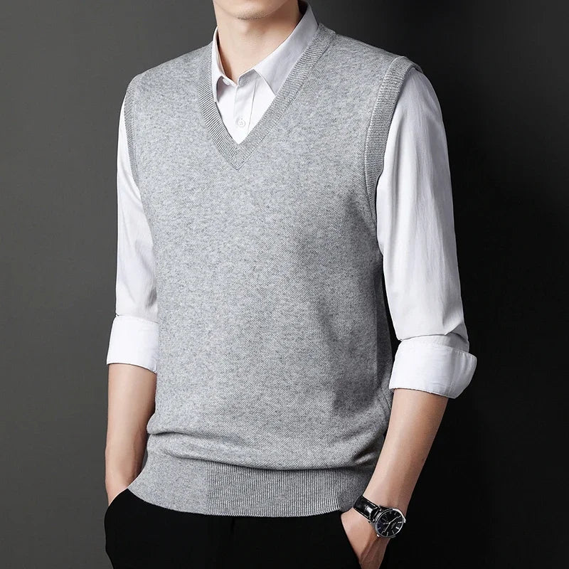 V-neck Knit Vest