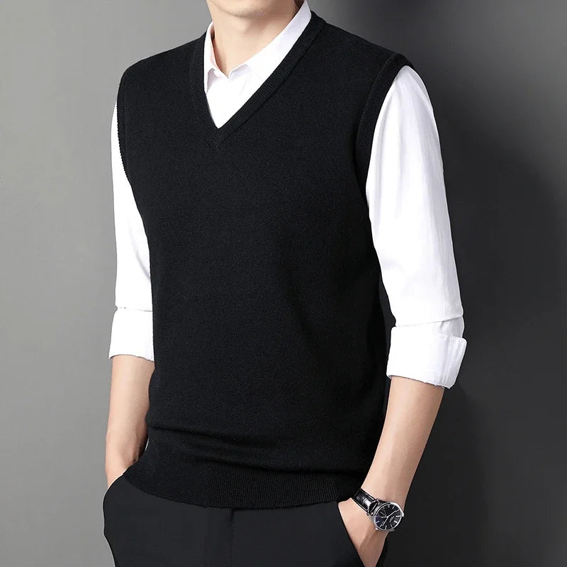 V-neck Knit Vest