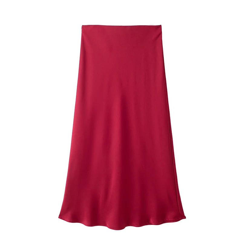 High Waist Midi Skirt