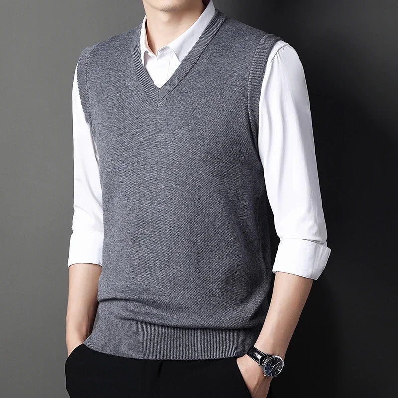 V-neck Knit Vest